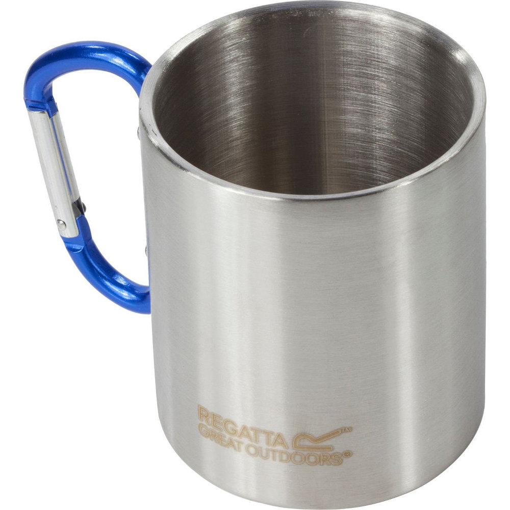 Regatta Stainless Steel Mug & Karabiner Camping Cup One Size