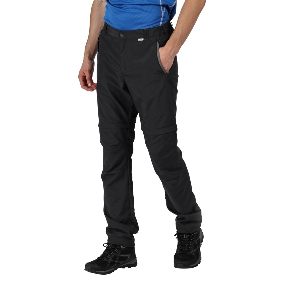 Regatta Mens Leesville Zip Off Lightweight Walking Trousers 40 - Waist 40’ (101.5cm), Inside Leg 29’