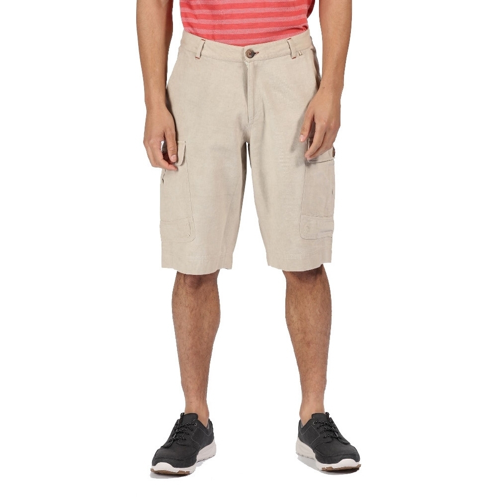 Regatta Mens Shore Coast Cotton Summer Walking Shorts 32 - Waist 32’ (81cm), Inside Leg 32’