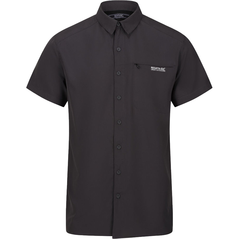 Regatta Mens Kioga II Polyester Plain Short Sleeve Shirt XL - Chest 43-44’ (109-112cm)