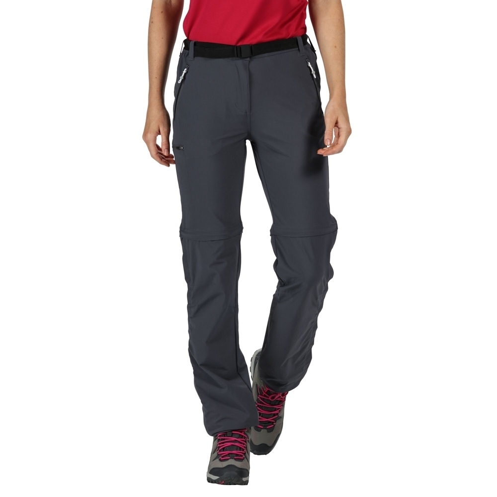 Regatta Womens Xert Zip Off III Stretchy Walking Trousers Size 22 - Waist 39.5’ (100cm), Inside Leg 29’