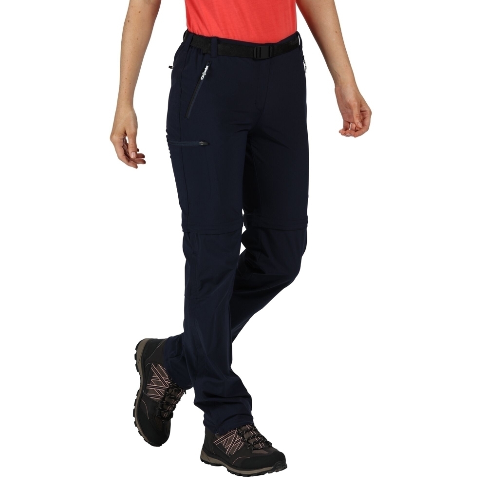 Regatta Womens Xert Zip Off III Stretchy Walking Trousers Size 16 - Waist 33’ (84cm), Inside Leg 29’