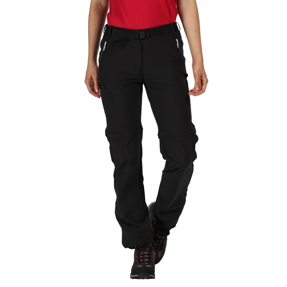 Regatta Womens Xert Zip Off III Stretchy Walking Trousers Size 16 - Waist 33’ (84cm), Inside Leg 33’