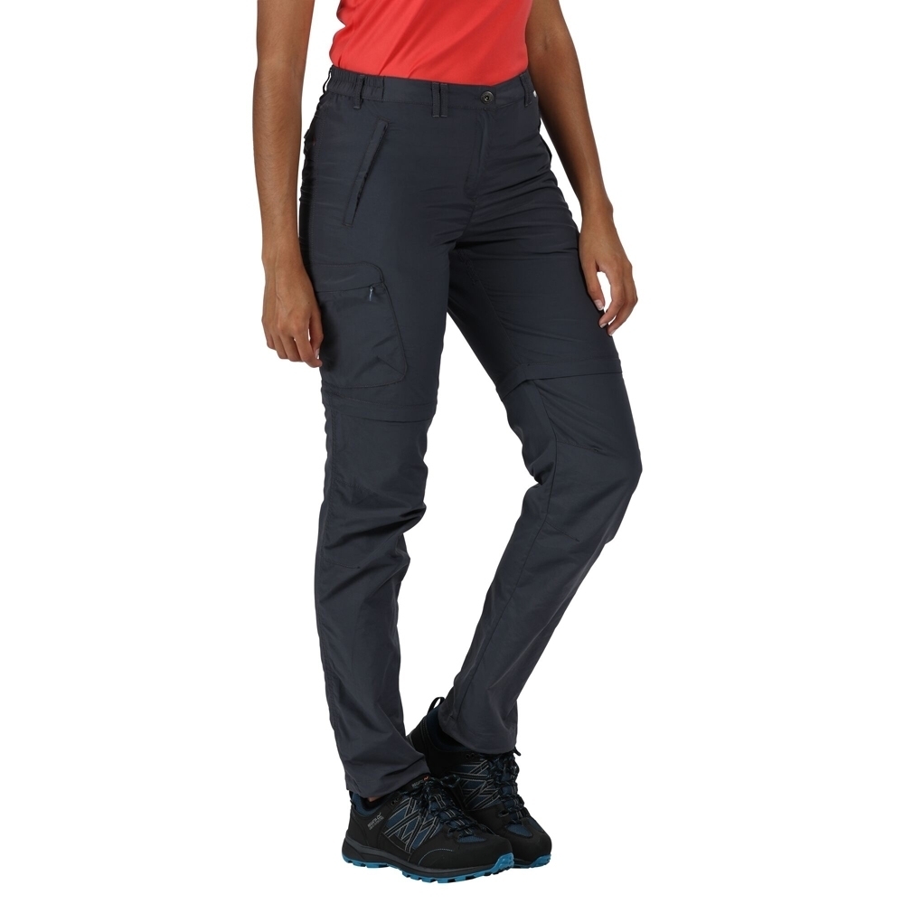 Regatta Womens Chaska Zip Off Durable Walking Trousers 18 - Waist 36’ (91cm), Inside Leg 33’