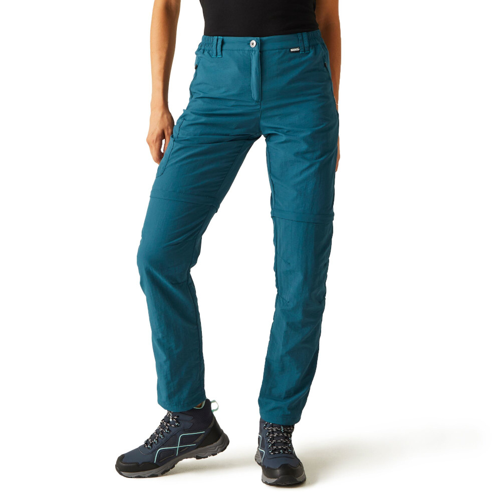Regatta Womens Chaska Zip Off Durable Walking Trousers 10 - Waist 27’ (68cm), Inside Leg 29’