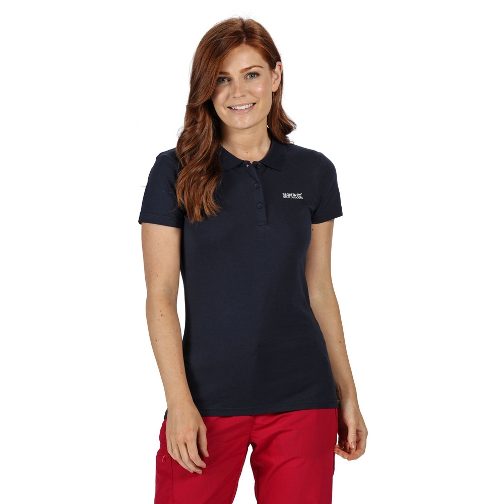 Regatta Womens Sinton Coolweave Cotton Jersey Polo Shirt 8 - Bust 32' (81cm)