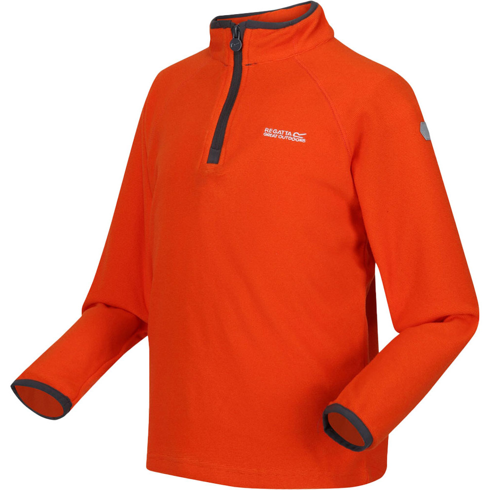 Regatta Boys & Girls Loco Zip Neck Stretch Fit Micro Fleece Jacket Top 13 Years - Chest 79-83cm (Height 153-158cm)