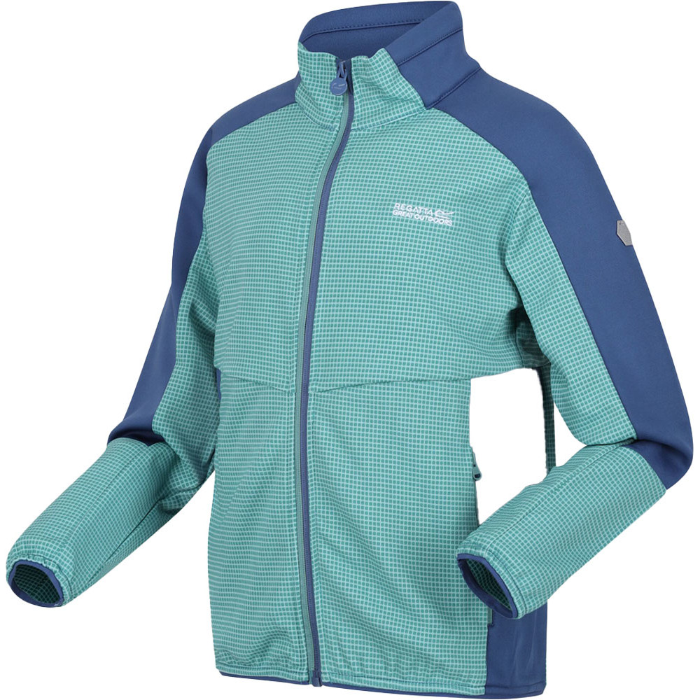Regatta Boys Highton II Full Zip Breathable Fleece Jacket 5-6 Years - Chest 59-61cm (Height 110-116cm)
