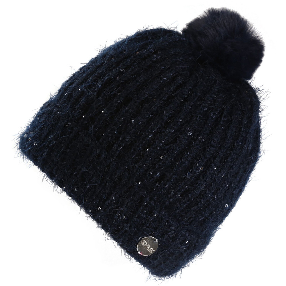 Product image of Regatta Boys & Girls Heddie Lux Knitted Bobble Beanie Hat Age 11-13