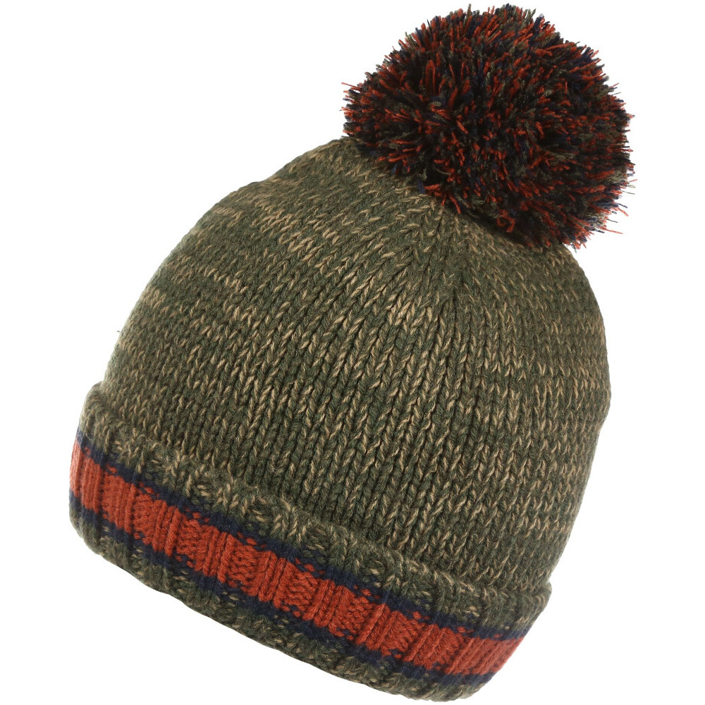 Product image of Regatta Boys Davin IV Knitted Fleece Lined Bobble Beanie Hat Age 7-10
