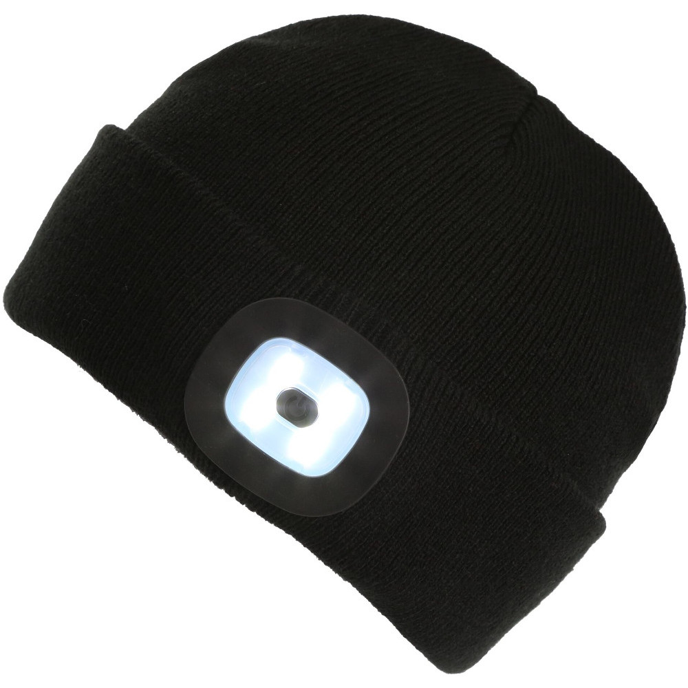Product image of Regatta Boys Torch Flashlight Light Up Acrylic Beanie Hat One Size