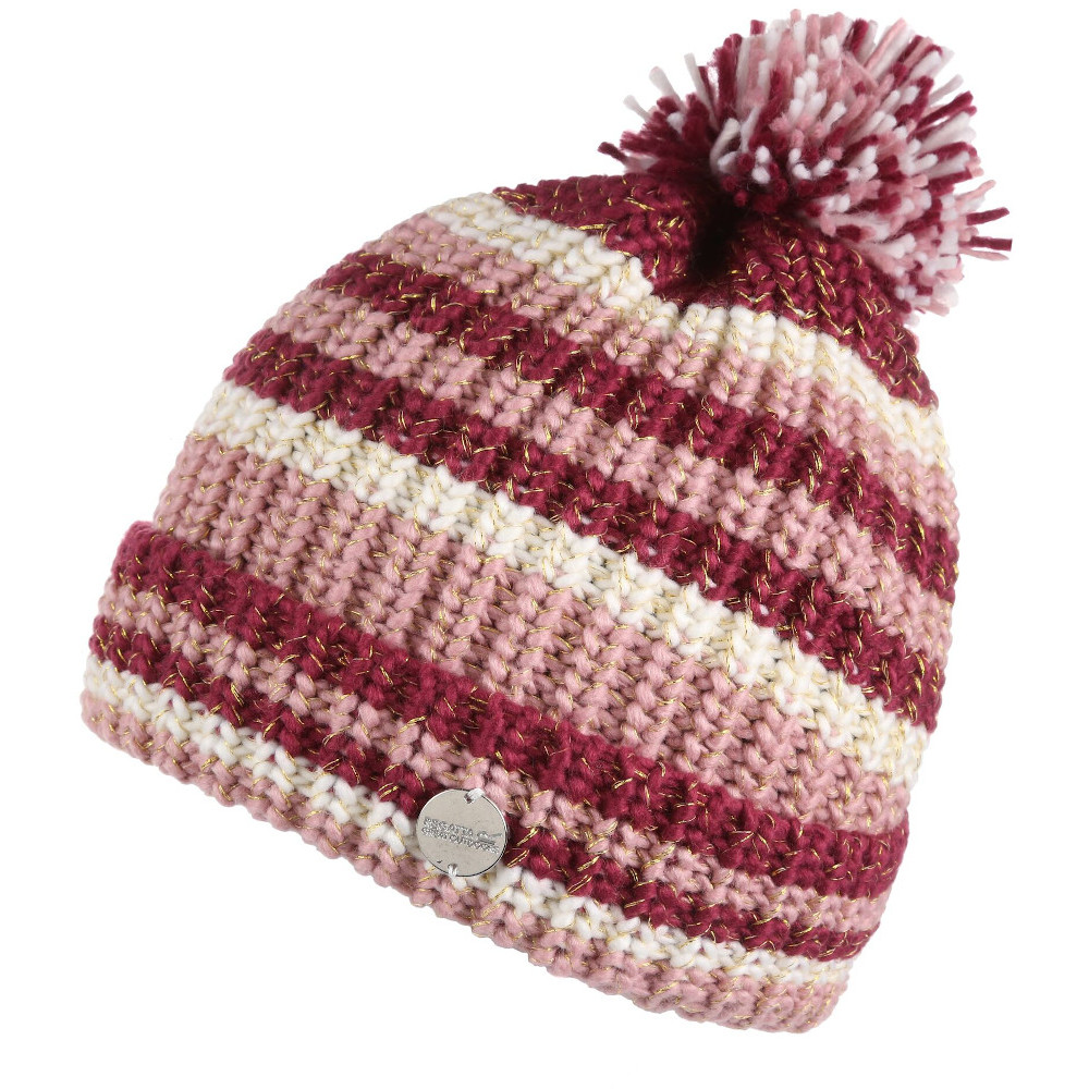 Product image of Regatta Girls Bitsie IV Knitted Pom Pom Beanie Hat 11-13 Years