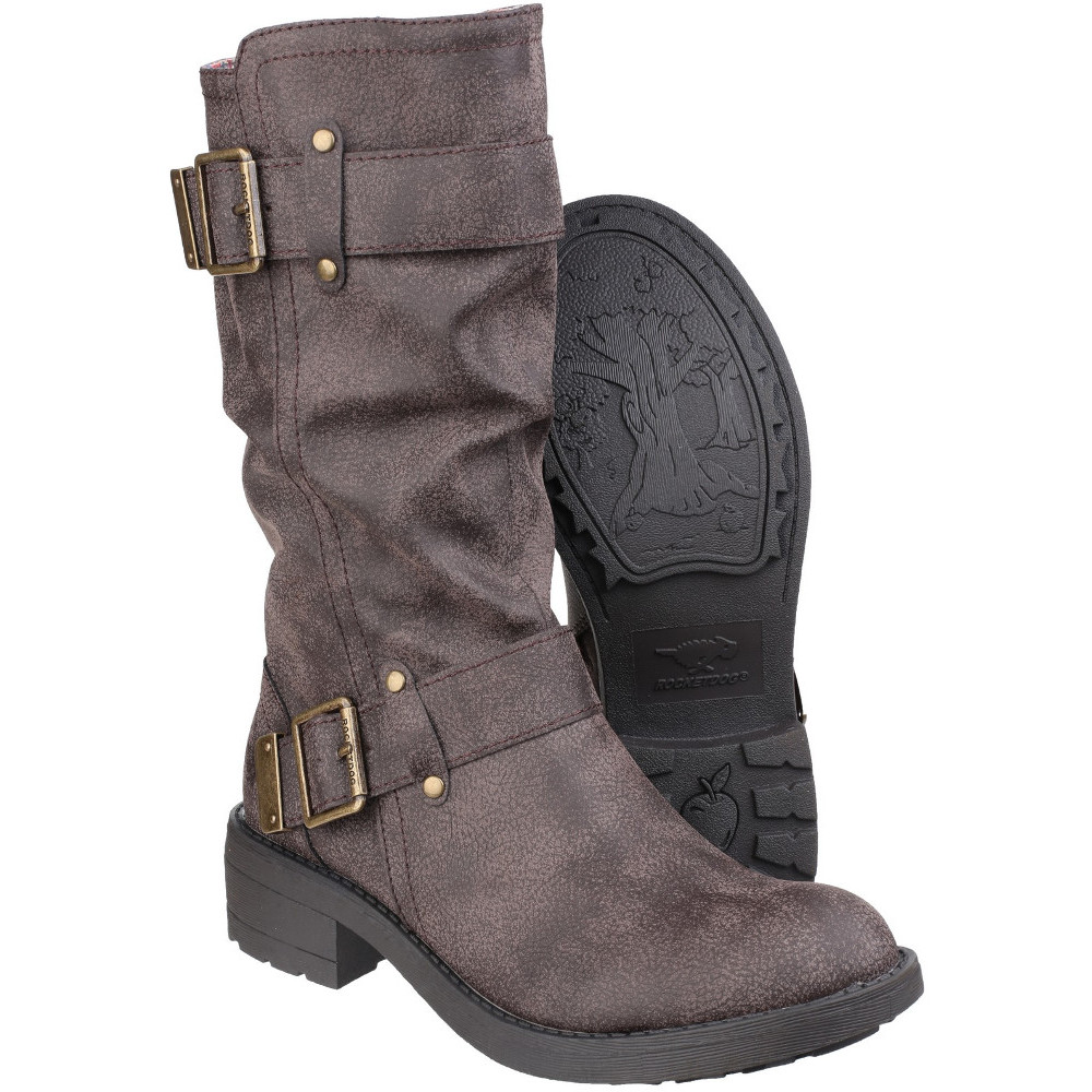 Rocket Dog Womens/Ladies Trumble Zip up Faux Leather Mid Calf Boots UK Size 5 (EU 38, US 7)