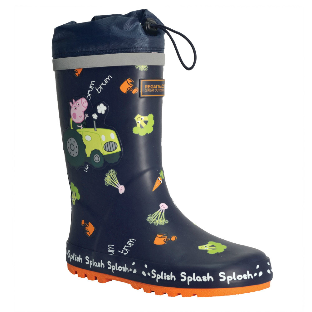 Regatta Boys & Girls Peppa Splash Wellington Boots UK Size 9 (EU 28)