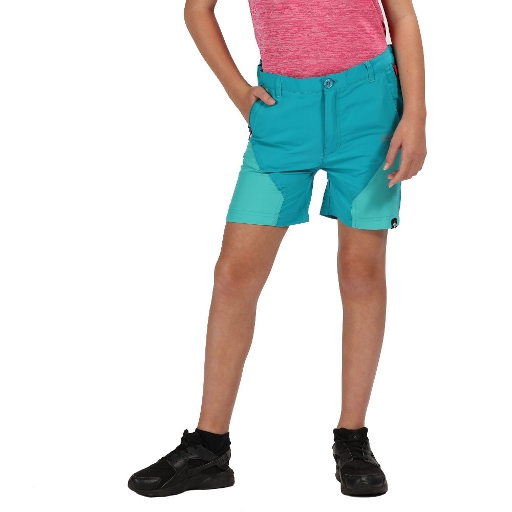 Regatta Boys & Girls Sorcer Mountain Water Repellent Shorts 13 Years - Waist 67-68cm (Height 153-158cm)