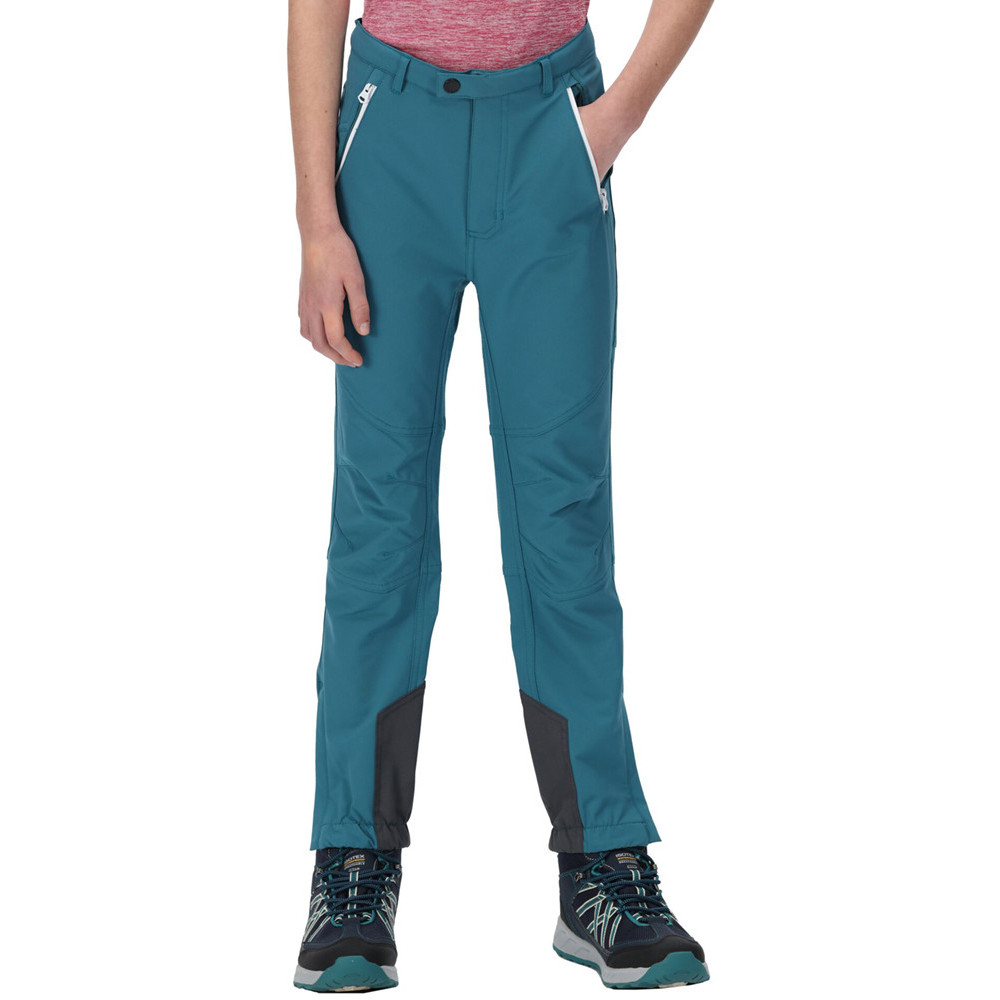 Regatta Boys Tech Mountain Isoflex Durable Walking Trousers 9-10 Years - Waist 61-64cm