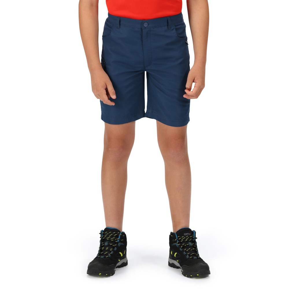 Regatta Girls Sorcer II Durable Reflective Wicking Shorts 5-6 Years - Waist 55-57cm (Height 110-116cm)