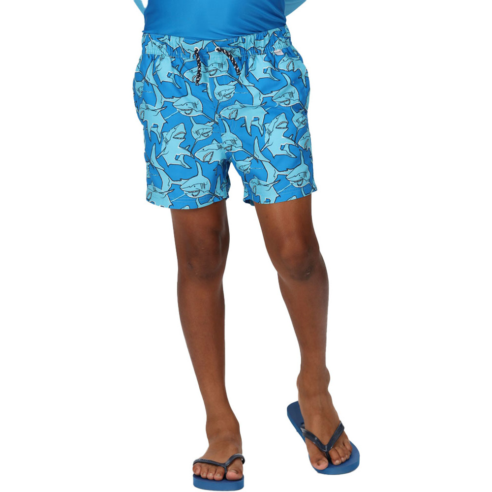 Product image of Regatta Boys Skander II Camoflauge Quick Dry Swim Shorts 9-10 Years - Waist 61-64cm (Height 135-140cm)