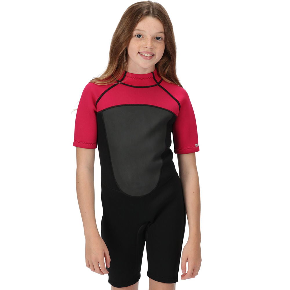 Regatta Girls Shorty Lightweight Comfortable Grippy Wetsuit 13 Years - Waist 67-68cm (Height 153-158cm)