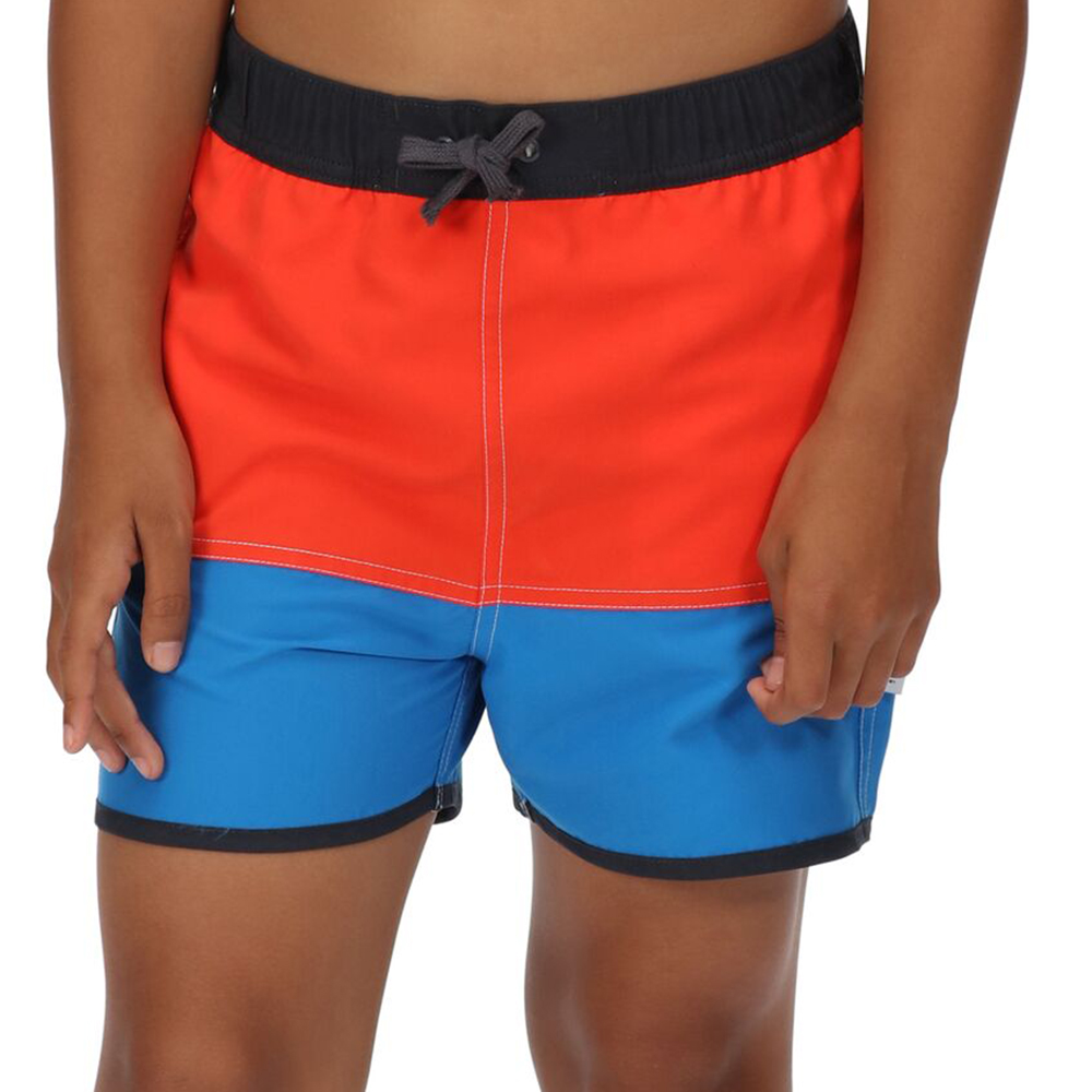 Product image of Regatta Boys Sergio Quick Drying Colourblock Swim Shorts 15/16 Years