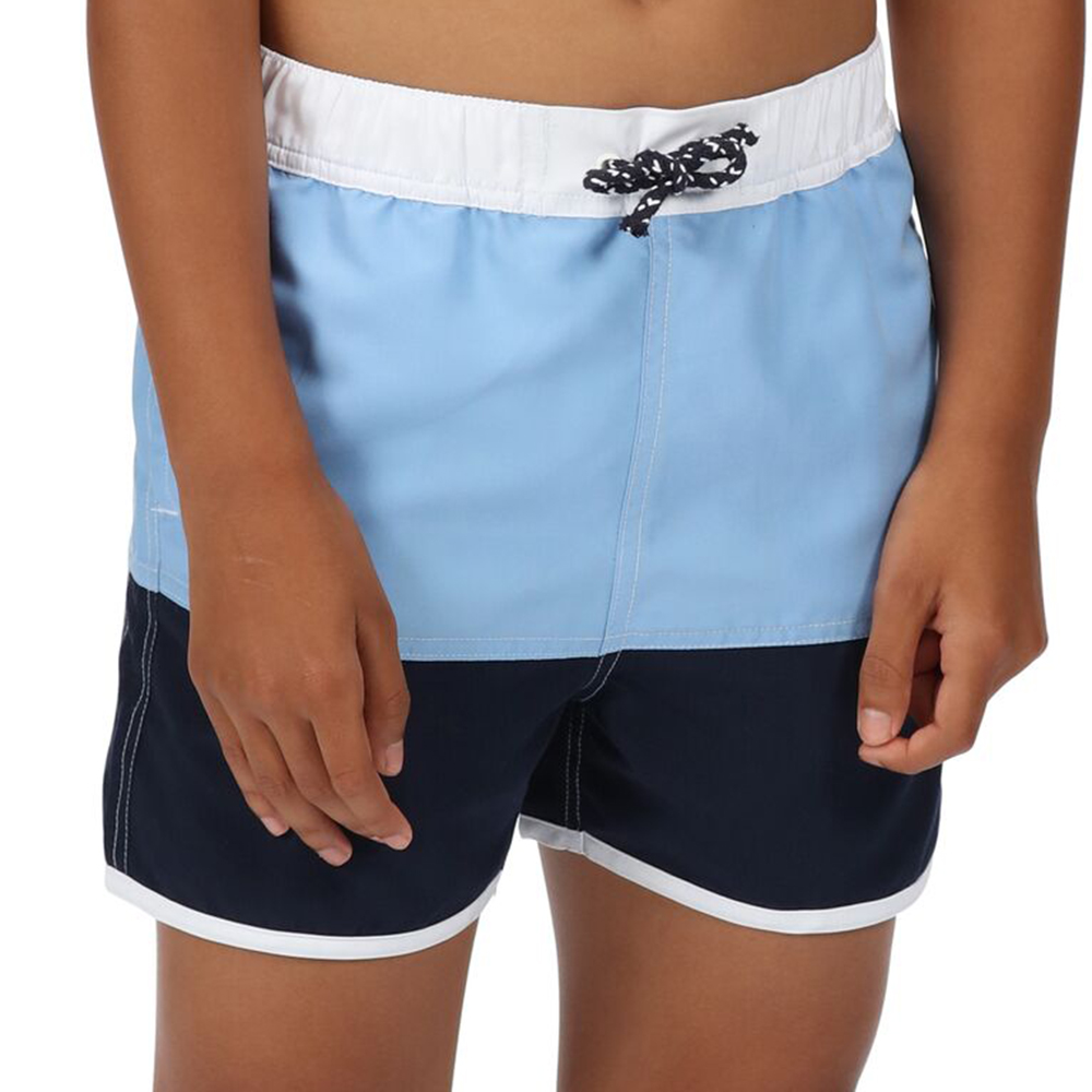 Regatta Boys Sergio Quick Drying Colourblock Swim Shorts 5-6 Years - Waist 55-57cm (Height 110-116cm)