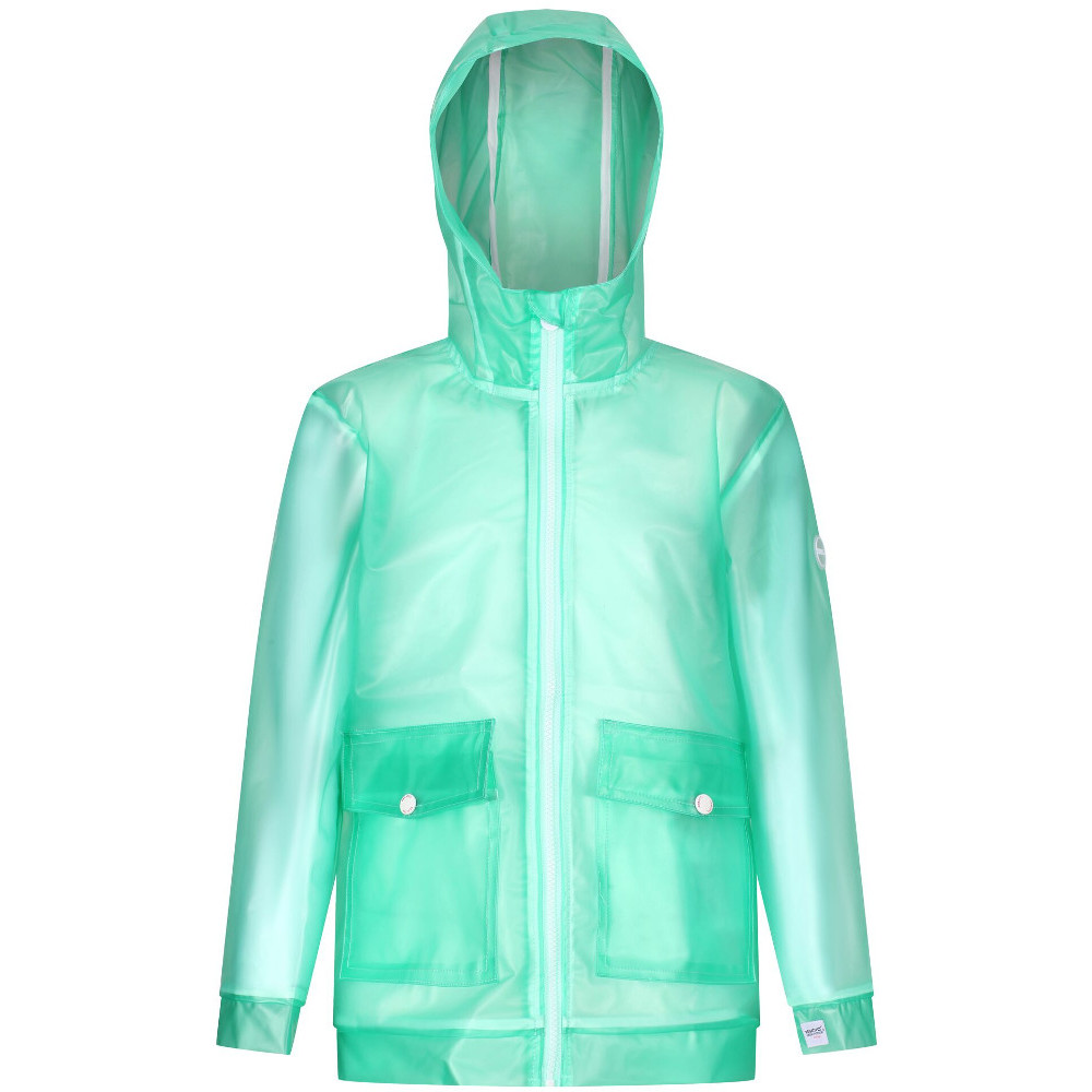 Regatta Girls Hallow Hooded Durable Waterproof Coat Jacket 5-6 Years - Chest 59-61cm (Height 110-116cm)