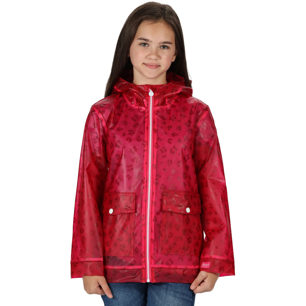 Regatta Girls Hallow Hooded Durable Waterproof Coat Jacket 11-12 Years - Chest 75-79cm (Height 146-152cm)