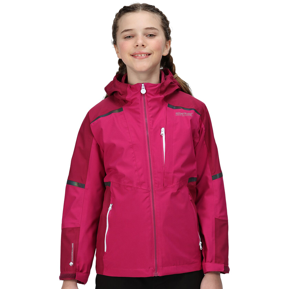 Regatta Girls Hydrate Vi 3 In 1 Waterproof Breathable Coat 13 Years - Chest 79-83cm (Height 153-158cm)