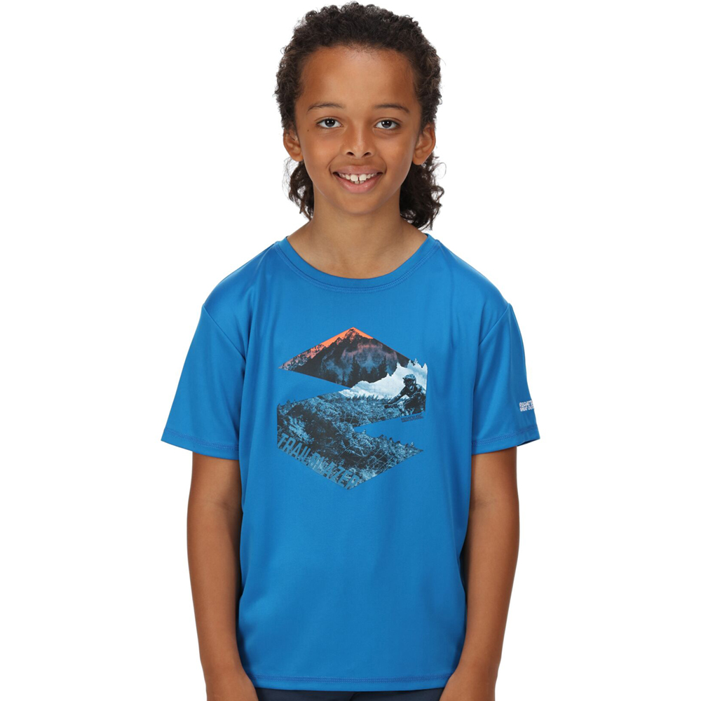 Product image of Regatta Boys Alvarado VI Quick Drying Short Sleeve T Shirt 3-4 Years - Chest 55-57cm (Height 98-104cm)