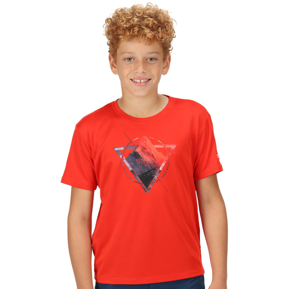 Product image of Regatta Boys Alvarado VI Quick Drying Short Sleeve T Shirt 9-10 Years - Chest 69-73cm (Height 135-140cm)