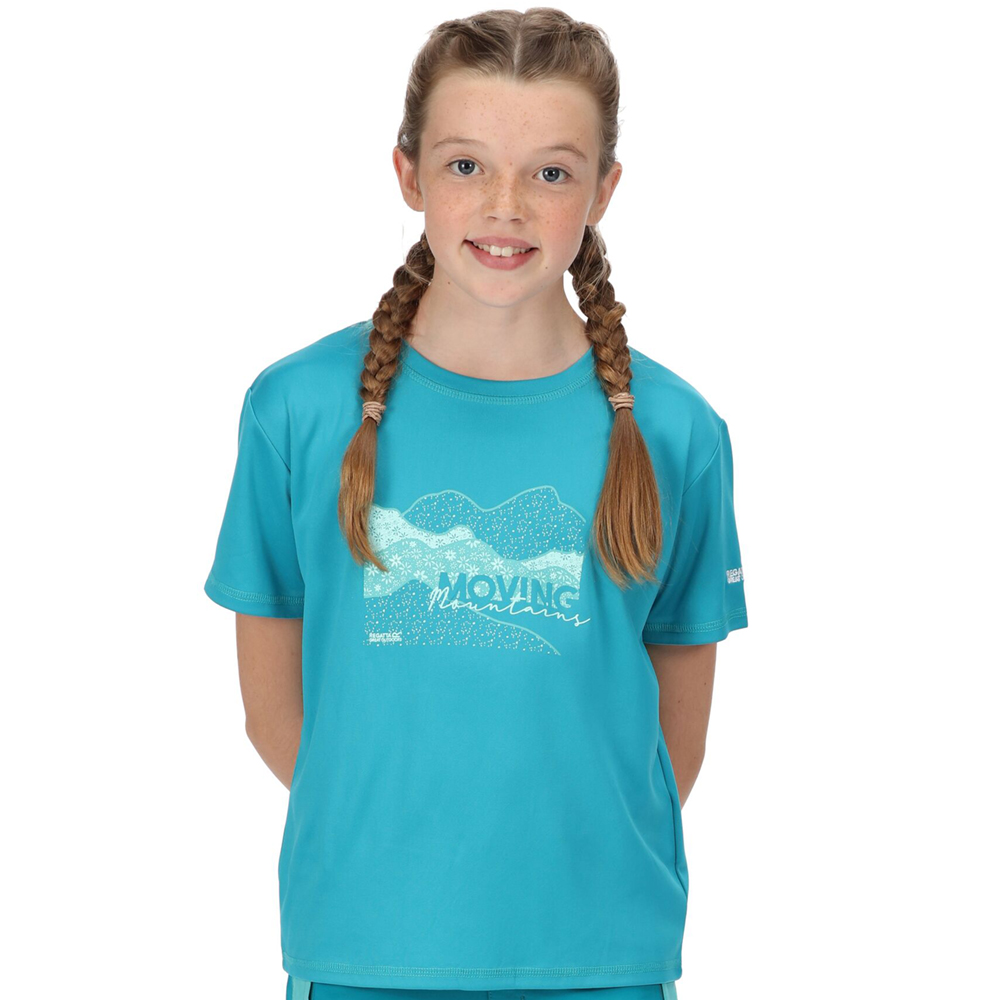 Product image of Regatta Girls Alvarado VI Quick Drying Short Sleeve T Shirt 13 Years- Chest 32', (82cm)