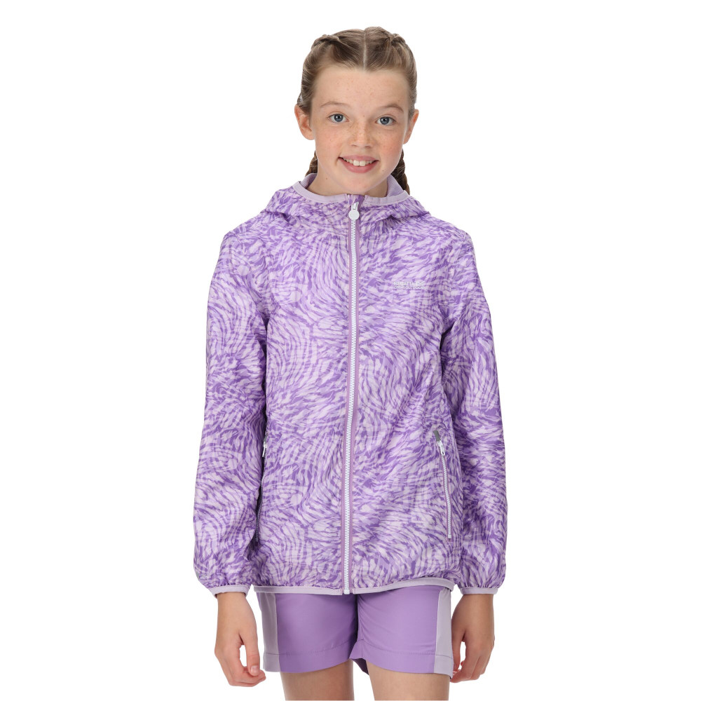 Regatta Boys & Girls Printed Lever Waterproof Breathable Jacket 3-4 Years - Chest 55-57cm (Height 98-104cm)