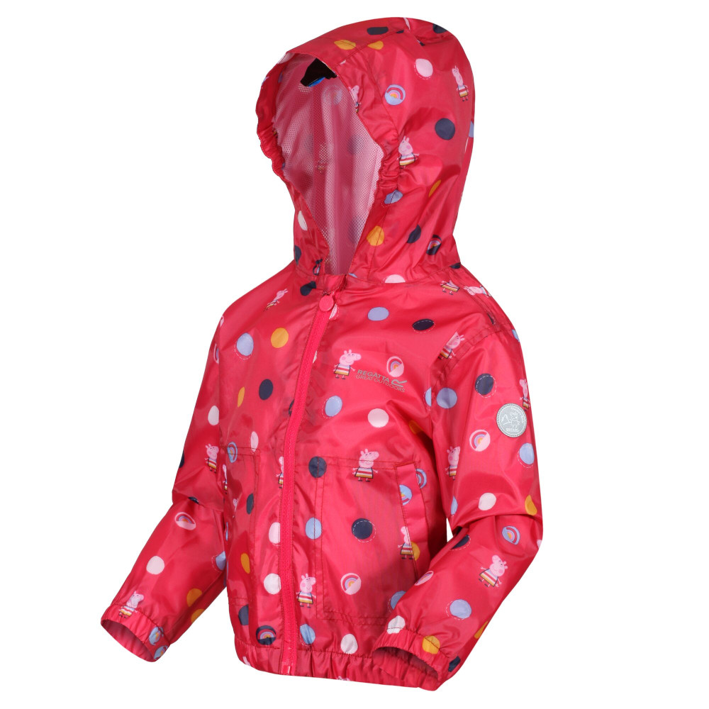 Regatta Girls Muddy Puddle Waterproof Durable Hooded Jacket 6-12 Months (74-80cm)