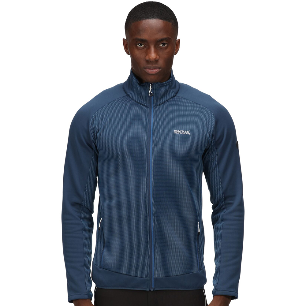 Regatta Mens Highton II Two Tone Full Zip Fleece Jacket XXL - Chest 46-48' (117-122cm)