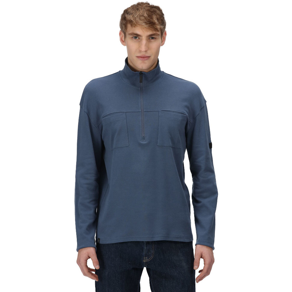 Regatta Mens Ferdo Sustainable Cotton Half Zip Fleece Jacket XL - Chest 43-44’ (109-112cm)
