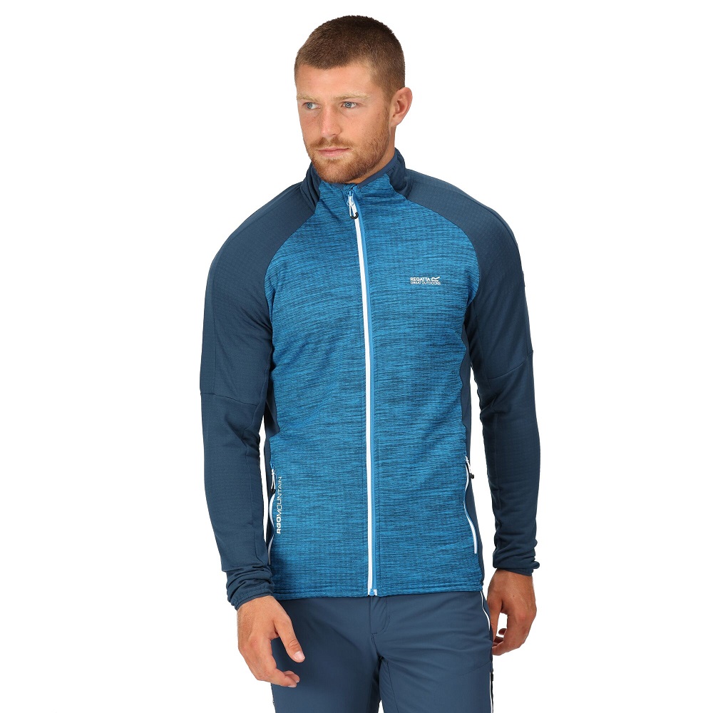 Regatta Mens Hepley Full Zip Breathable Active Fleece Jacket XXL - Chest 46-48' (117-122cm)