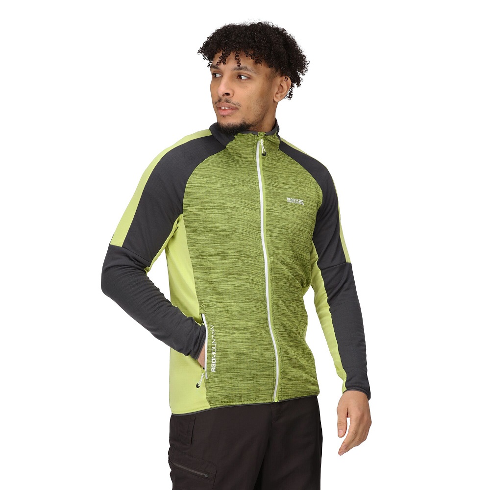 Regatta Mens Hepley Full Zip Breathable Active Fleece Jacket XXL - Chest 46-48' (117-122cm)