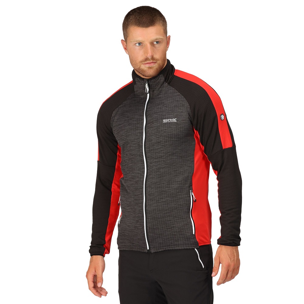 Regatta Mens Hepley Full Zip Breathable Active Fleece Jacket XXL - Chest 46-48' (117-122cm)