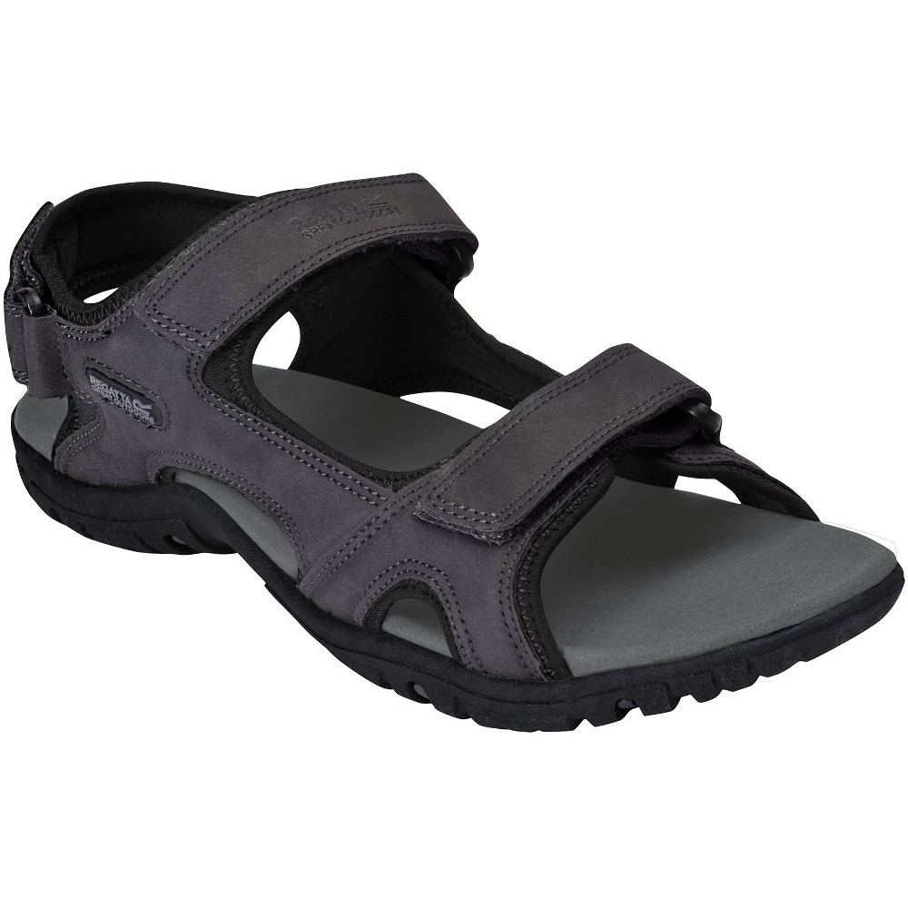 Regatta Mens Haris Three Strap Faux Leather Walking Sandals UK Size 8 (EU 42)