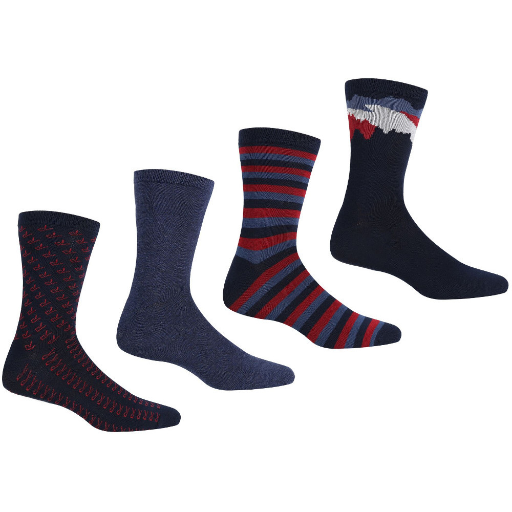 Regatta Mens 4 Pack Lifestyle Casual Socks UK Size 6-8