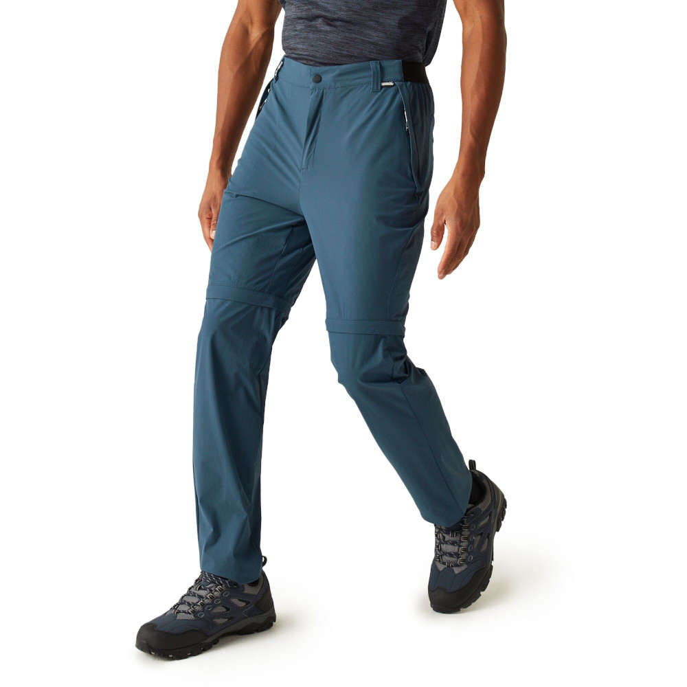 Regatta Mens Travel Lightweight Zip Off Walking Trousers 30R - Waist 30’ (76cm), Inside Leg 32’