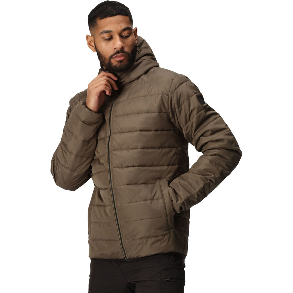 Regatta Mens Helfa Insulated Warm Quilted Hooded Jacket L - Chest 41-42’ (104-106.5cm)