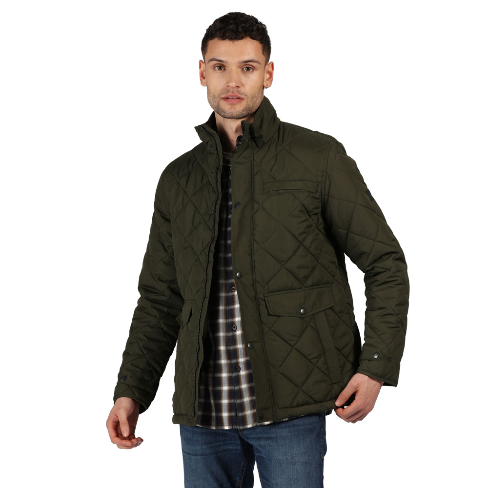 Regatta Herren Locke Water Repellent Insulated Dual Entry Pockets Quilted Equestrian Friendly Jacket with Back Vents Jacke