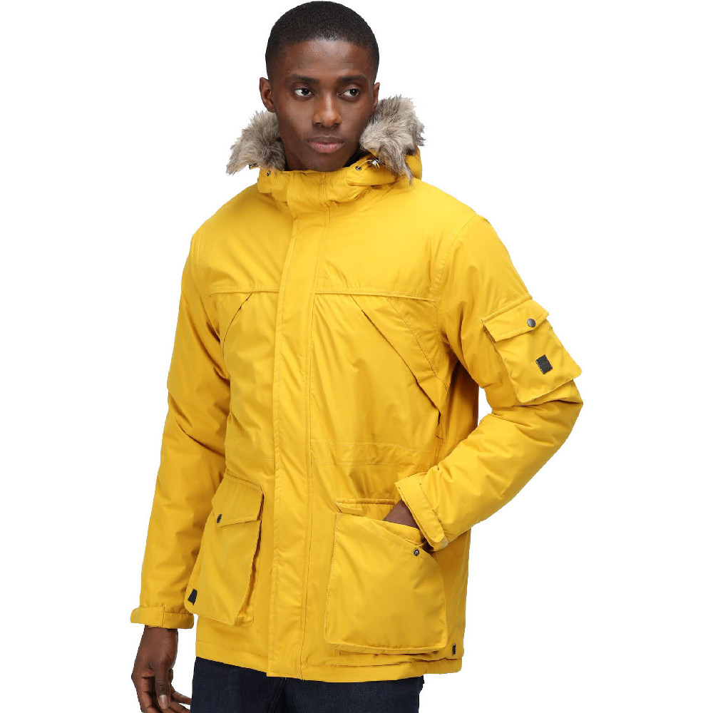 Regatta Mens Salinger II Waterproof Insulated Parka Jacket L - Chest 41-42’ (104-106.5cm)