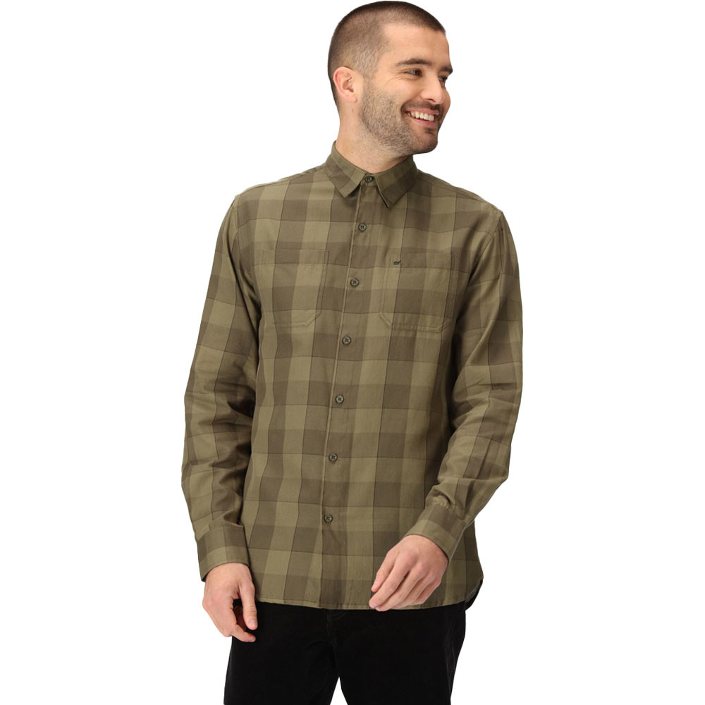 Regatta Mens Lance Organic Cotton Long Sleeve Shirt XS - Chest 35-36’ (89-91.5cm)