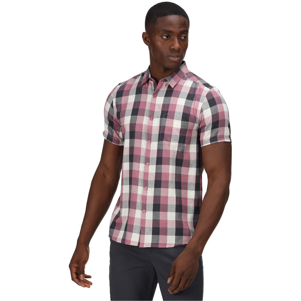 Regatta Mens Ryker Coolweave Cotton Short Sleeve Shirt M- Chest 39-40’ (99-101.5cm)