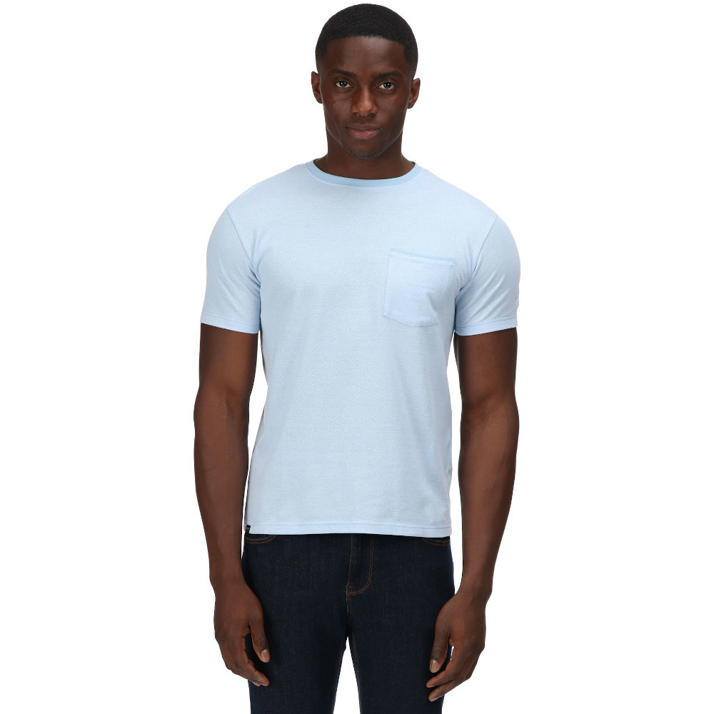 Regatta Mens Caelum Coolweave Cotton Slub Jersey T Shirt XL- Chest 43-44’ (109-112cm)