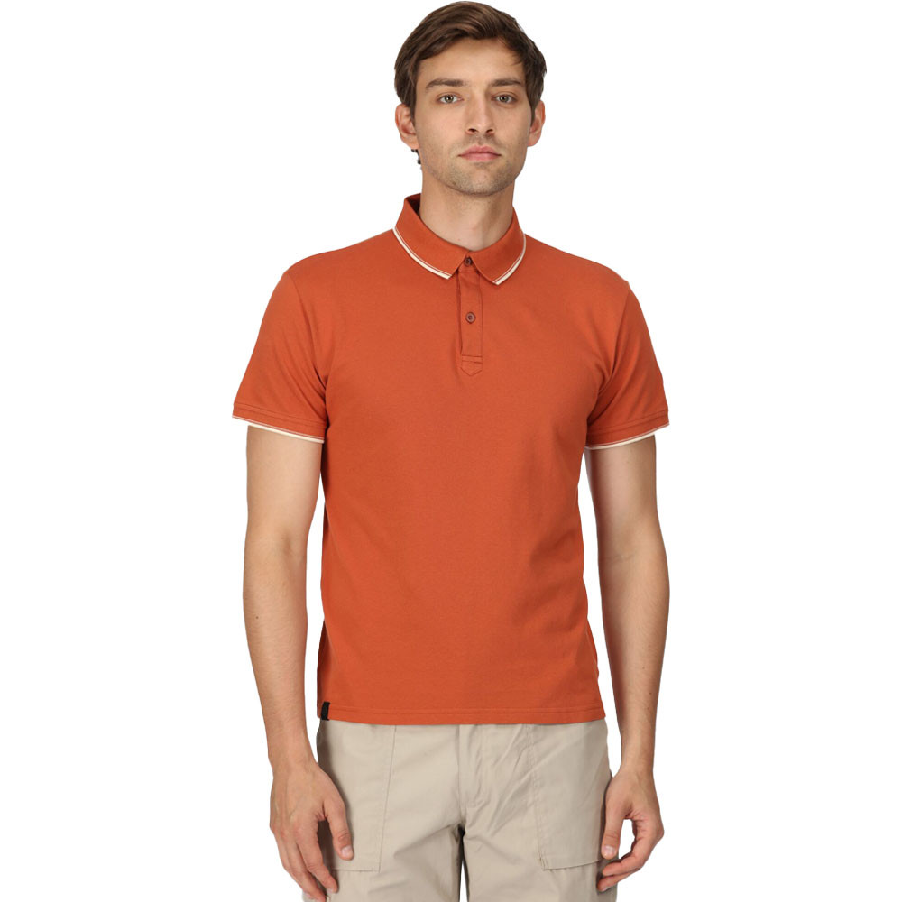Regatta Mens Tadeo Coolweave Cotton Short Sleeve Polo Shirt M- Chest 39-40’ (99-101.5cm)