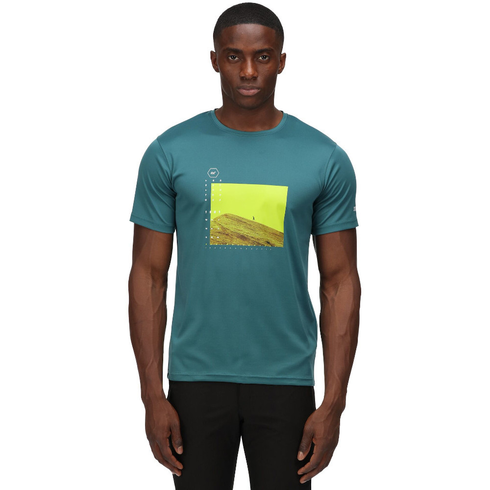 Regatta Mens Fingal VI Quick Drying Graphic T Shirt S- Chest 37-38’ (94-96.5cm)