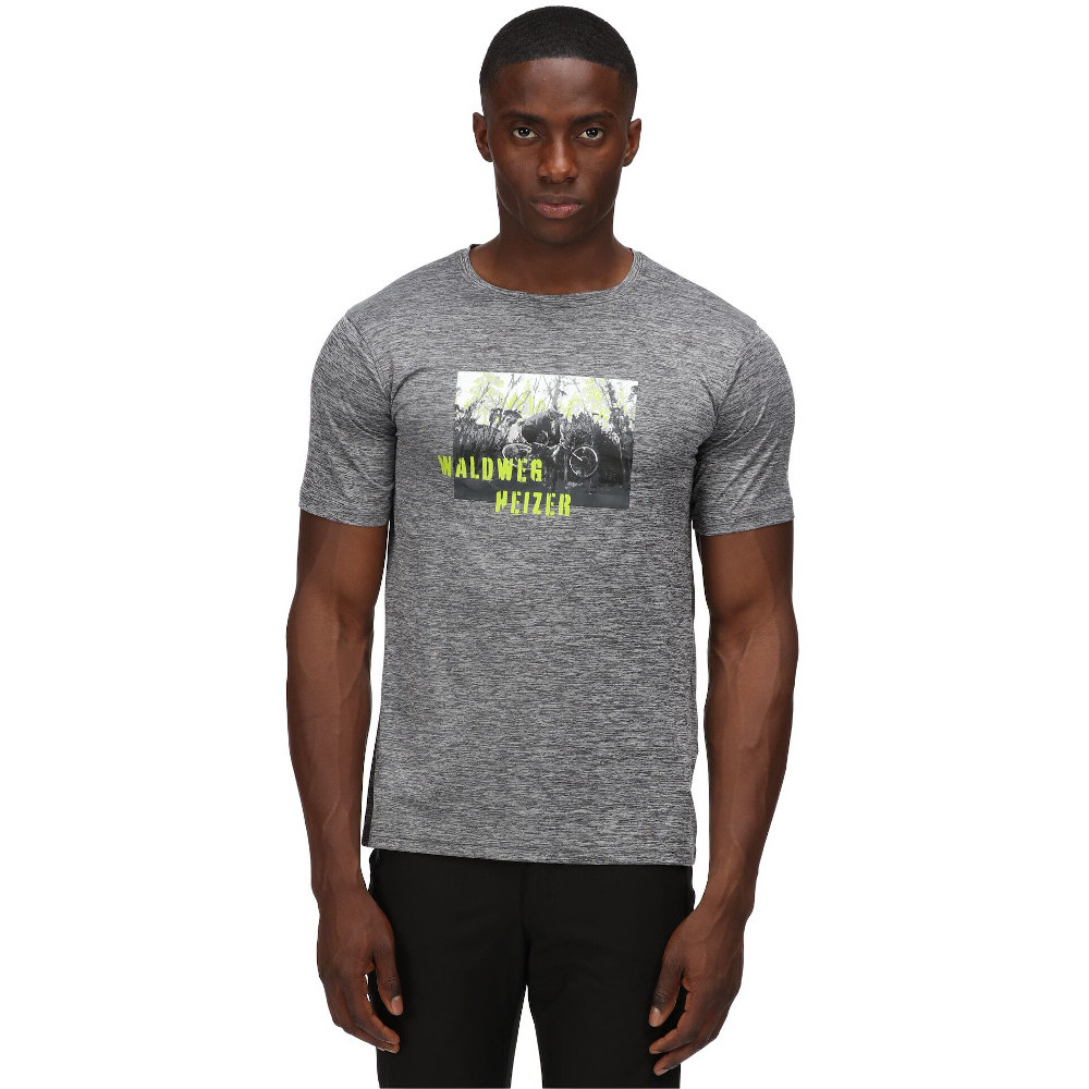Regatta Mens Fingal Slogan Quick Drying Short Sleeve T Shirt M- Chest 39-40’ (99-101.5cm)